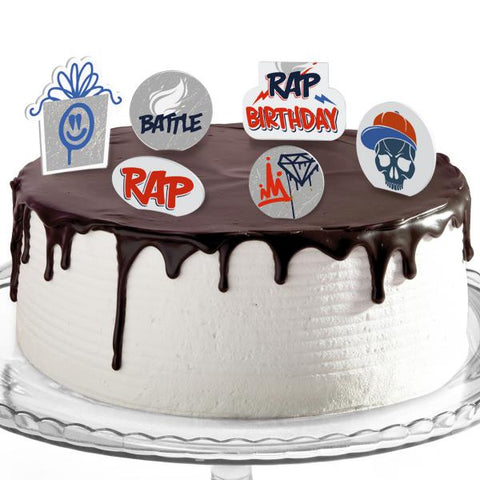 Decorazioni torte compleanno tema rapper Modello codice: PB 23 Z