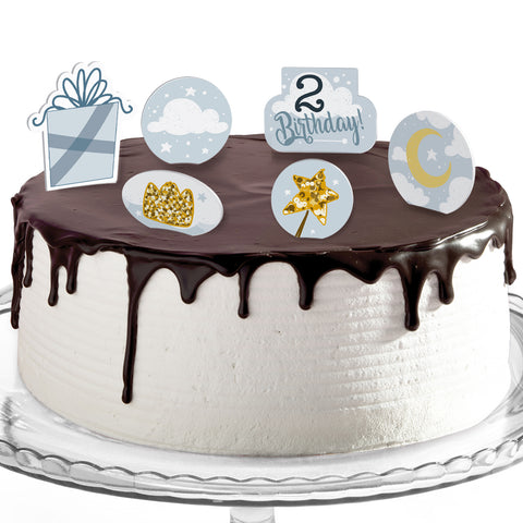 Decorazioni torte compleanno tema piccolo principe celeste Modello codice: PB 44 Z