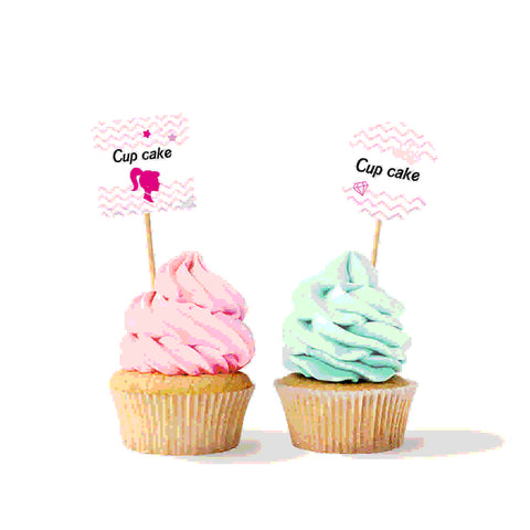 Segnagusti cup cakes articolo tema barbie Modello codice: PB 49 T