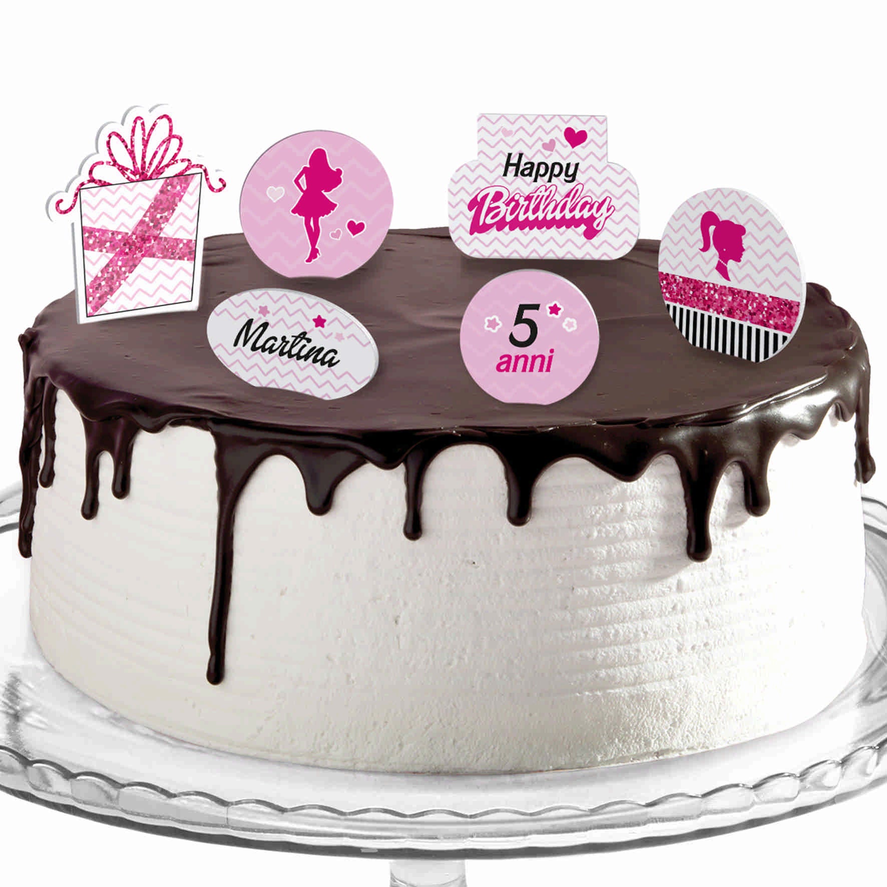 Decorazioni torte compleanno tema barbie Modello codice: PB 49 Z – Inviti  Design