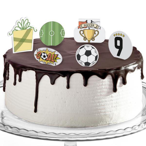 Decorazioni torte compleanno tema calcio Modello codice: PB 4 Z – Inviti  Design