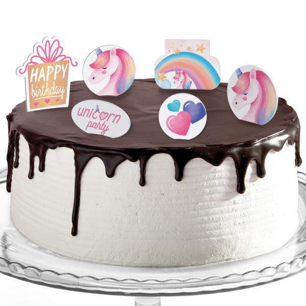 Decorazioni torte compleanno tema unicorno Modello codice: PB 9 Z – Inviti  Design