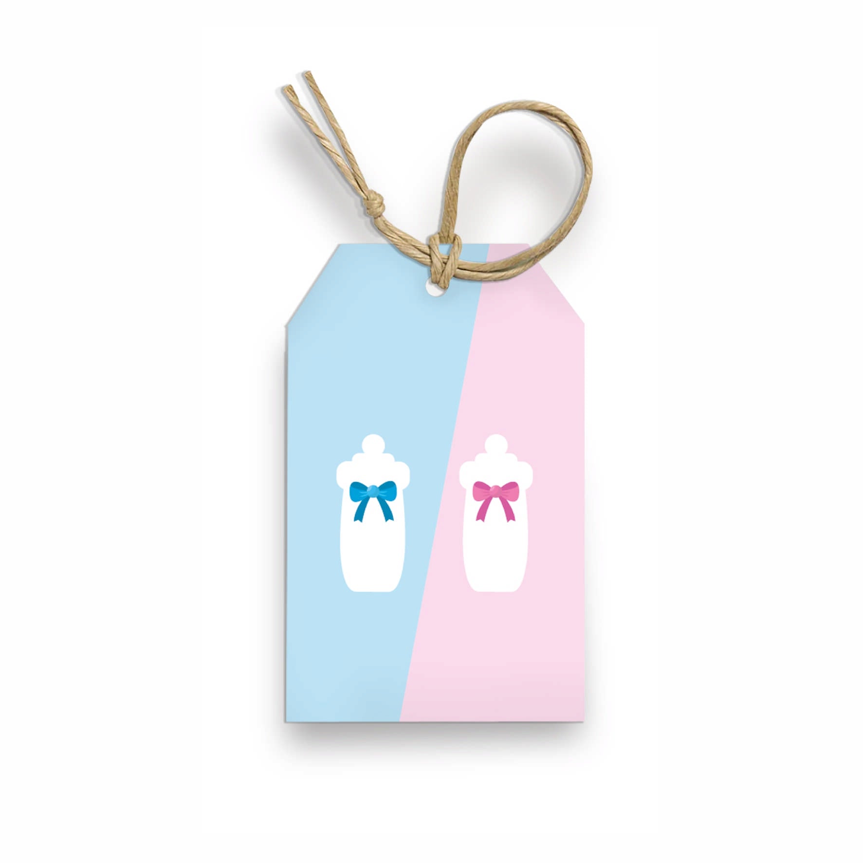 Etichette acqua personalizzate compleanno tema baby shower biberon ros –  Inviti Design