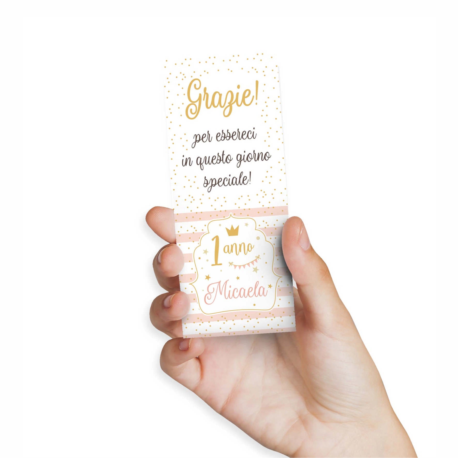 Cartoline Di Ringraziamento Arcobaleno Personalizzate Bambini Foto Note - Foto 1