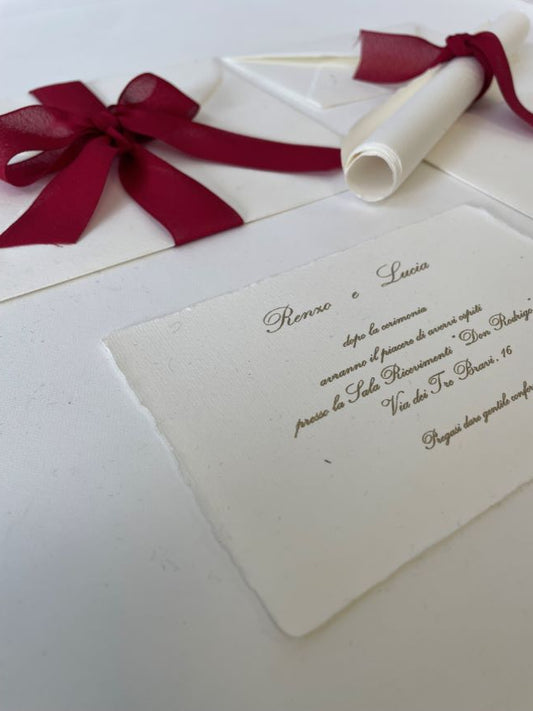 Partecipazioni Matrimonio in Carta Amalfi: Eleganza e Tradizione