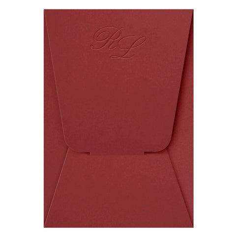 Buste Partecipazioni Matrimonio colorate Rosso Cardinale Verticali Rettangolare cm 12x18