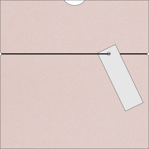Partecipazione Matrimonio quadrata rosa antico - Codice F1675