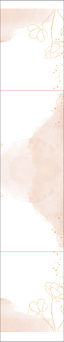 Partecipazione Matrimonio quadrata con stampa acquerello rosa - Codice F1698