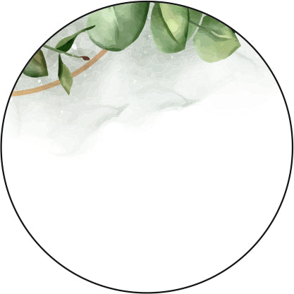 Partecipazione Matrimonio foglie tonalità del verde bollino chiusura busta con iniziali sposi - Codice F1737