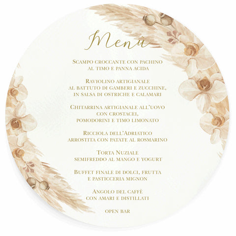 MENU ABBINATO AD ART. F1745