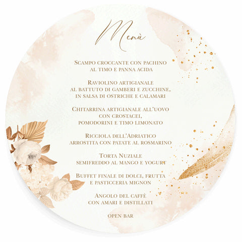 MENU ABBINATO AD ART. F1747