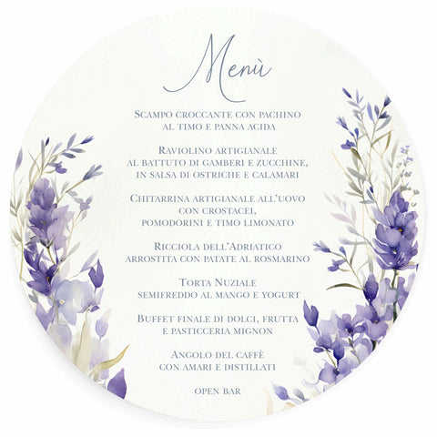 MENU ABBINATO AD ART. F1750