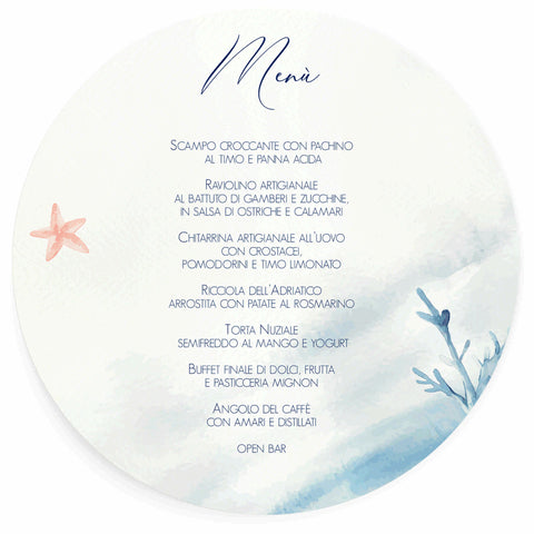 MENU ABBINATO AD ART. F1758