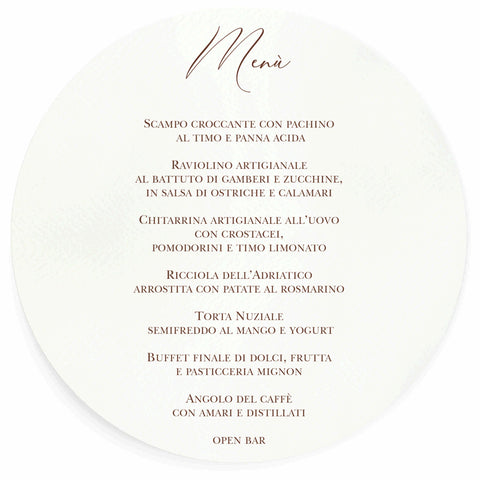 MENU ABBINATO AD ART. F1765