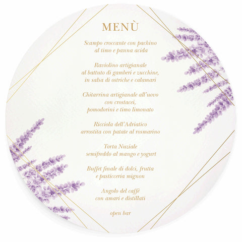 MENU ABBINATO AD ART. F1776