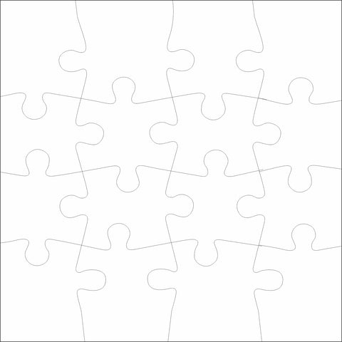 Partecipazioni di matrimonio puzzle formato 15x15 cm