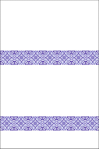 Partecipazione di nozze in plexiglass trasparente rettangolare tema maioliche blu cod. FPLEX37