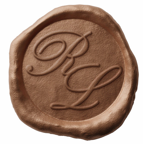 Sigillo bollino resinato tipo ceralacca Ottone - 20 Pezzi
