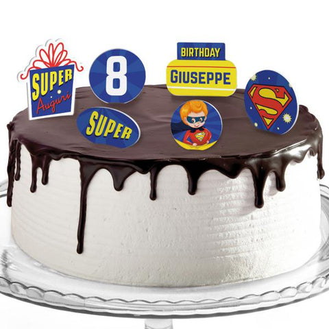 Decorazioni torte compleanno tema super eroi baby Modello codice: PB 10 Z