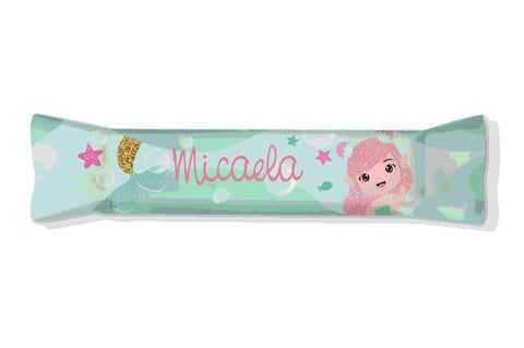 Adesivi barrette cioccolato personalizzate compleanno tema sirenetta Modello codice: PB 13 H