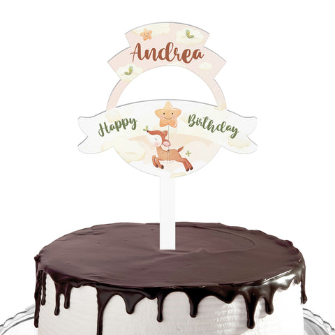 Cake topper compleanno articolo tema bambi Modello codice: PB 14 V