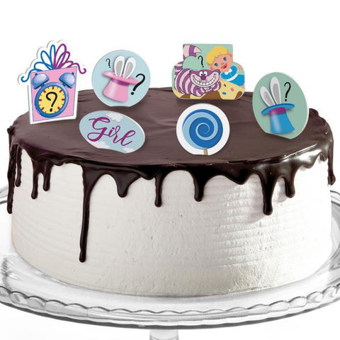 Decorazioni torte compleanno tema baby shower alice nel paese delle meraviglie Modello codice: PB 16 Z