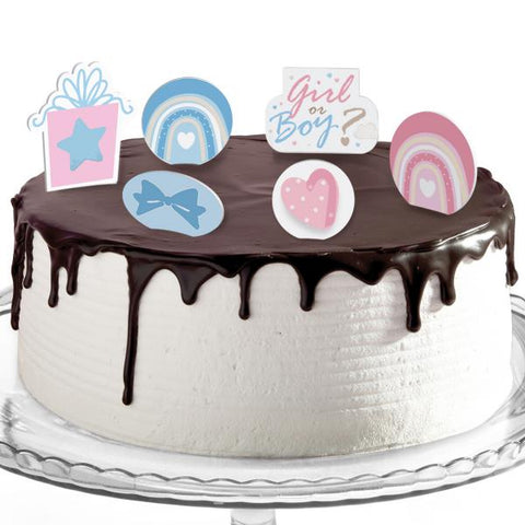 Decorazioni torte compleanno tema baby shower orsetto rosa e celeste Modello codice: PB 18 Z