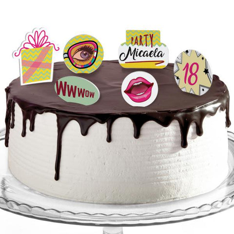 Decorazioni torte compleanno tema pop girl Modello codice: PB 27 Z