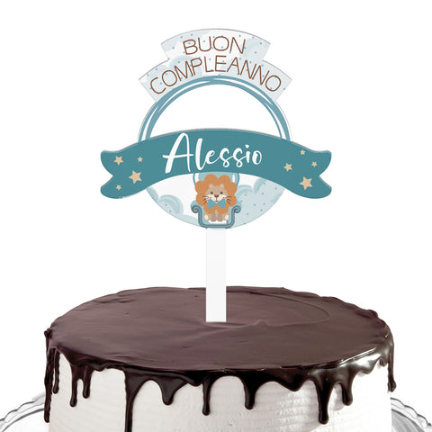 Cake topper compleanno articolo tema re leone Modello codice: PB 28 V