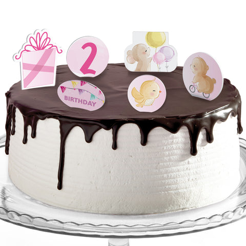Decorazioni torte compleanno tema animali bimba Modello codice: PB 41 Z