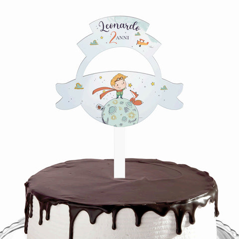 Cake topper compleanno articolo tema piccolo principe Modello codice: PB 48 V