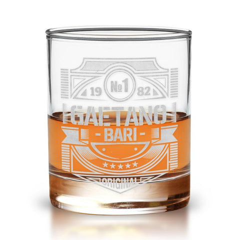 Bicchiere da Whisky  personalizzato tema - Grafica 6
