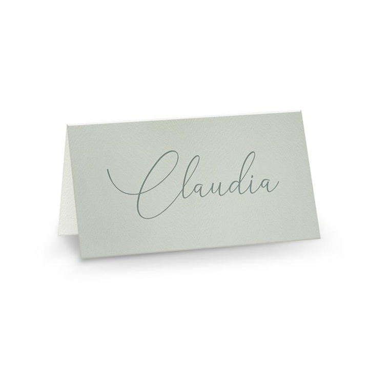 Segnaposto Per Matrimoni E Feste - 100 Cartoncini Piegati 7,4x10,5 Cm, Design Elegante, Scrivibili - Foto 1