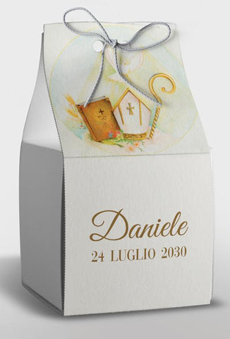 Scatolina porta confetti personalizzata quadrata Easyprint stampabile fai da te modello FEB0003