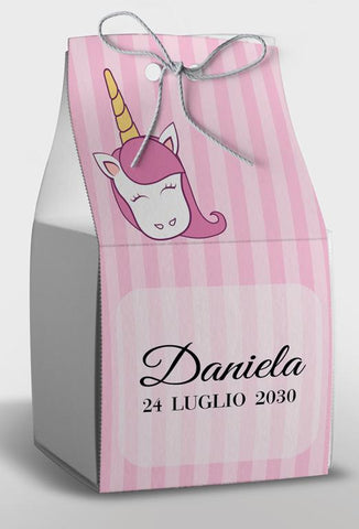 Scatolina porta confetti personalizzata quadrata Easyprint stampabile fai da te modello FEB2003