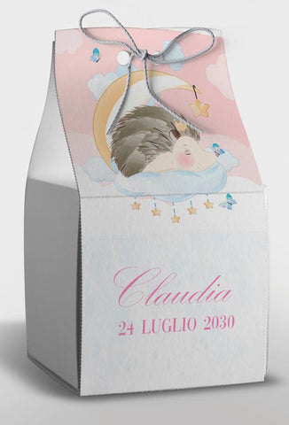 Scatolina porta confetti personalizzata quadrata Easyprint stampabile fai da te modello FEB2013