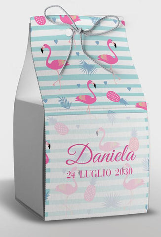 Scatolina porta confetti personalizzata quadrata Easyprint stampabile fai da te modello FEB5001