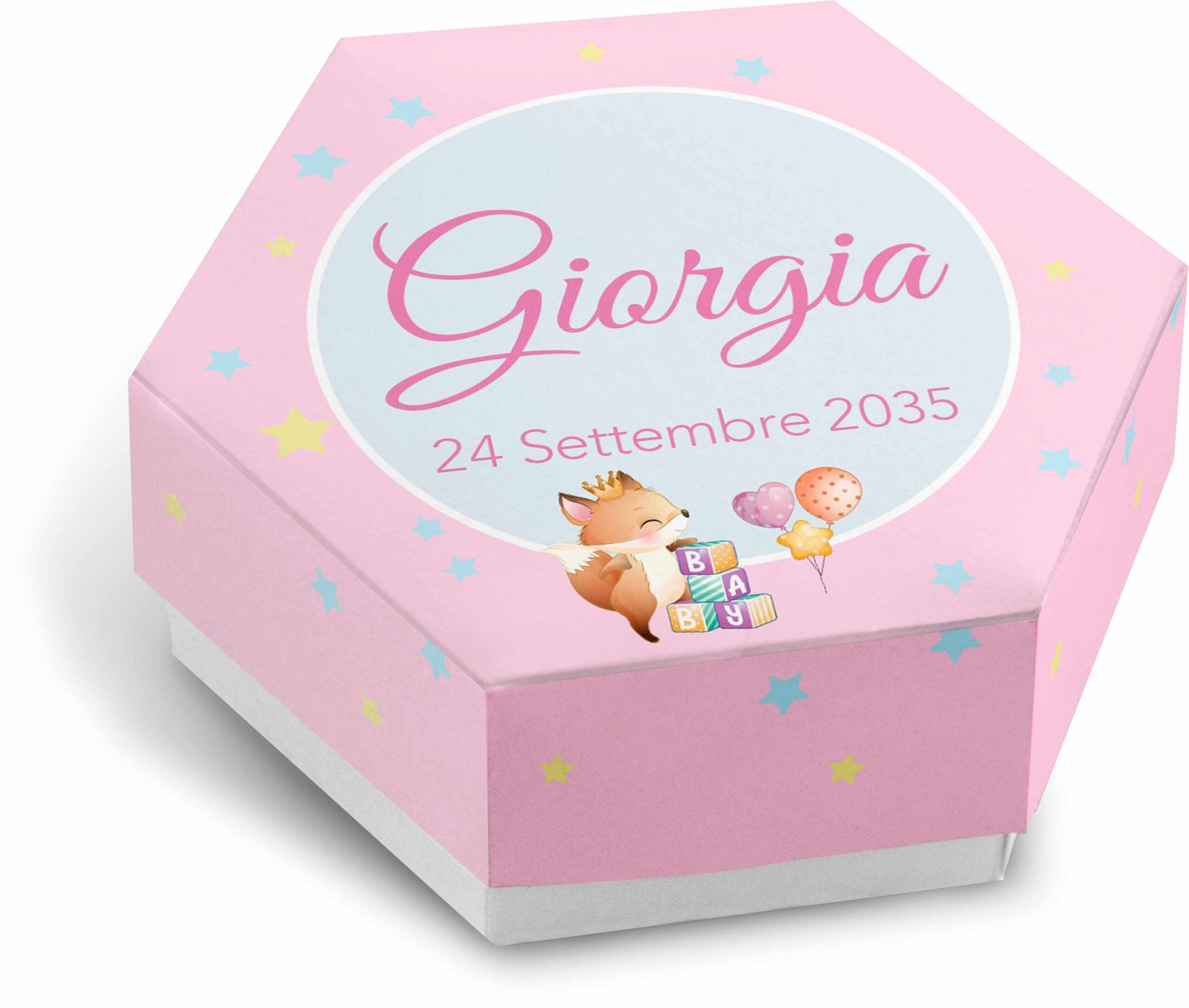 Scatolina porta confetti personalizzata esagonale Easyprint