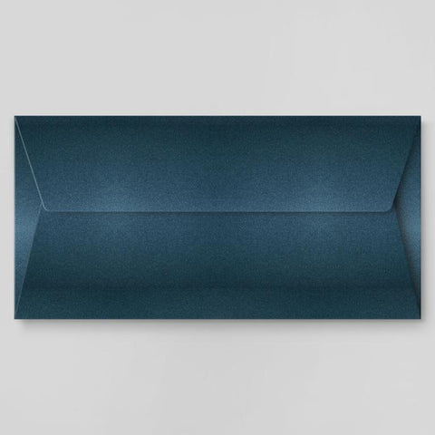 Busta Rettangolare cm 11x22 in cartoncino Metal Blu scuro