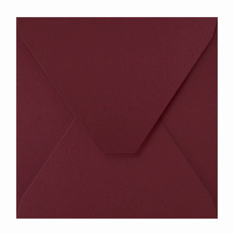 Buste Partecipazioni Matrimonio colorate Bordeaux Quadrate cm 15,7x15,7