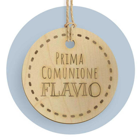 Tag in legno tondo cod. FFTAGLEGNOF0020