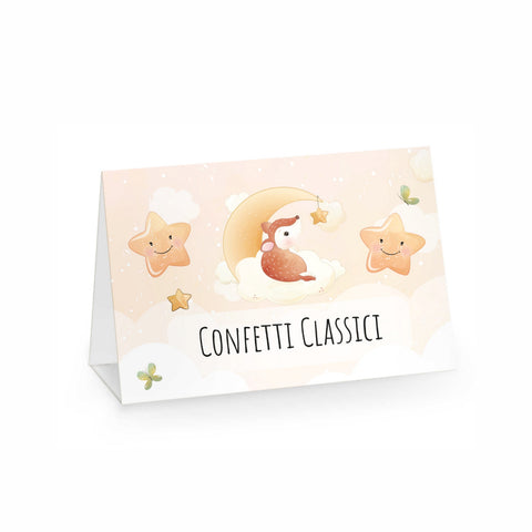 Segnagusto confetti e dolci festa di compleanno tema bambi Modello codice: PB 14 E