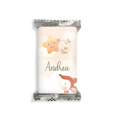 Adesivi cioccolato personalizzate compleanno tema bambi Modello codice: PB 14 G