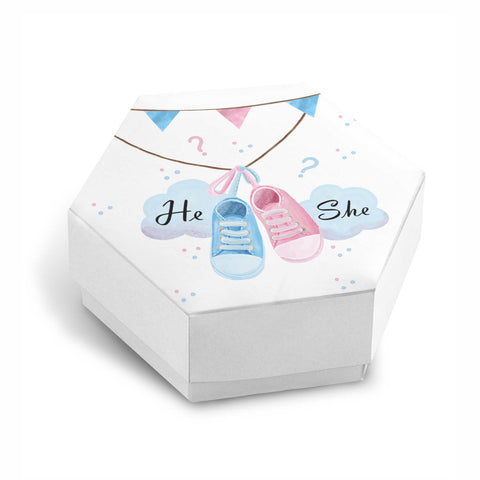 Scatoline portaconfetti articolo tema baby shower scarpette Modello codice: PB 15 I