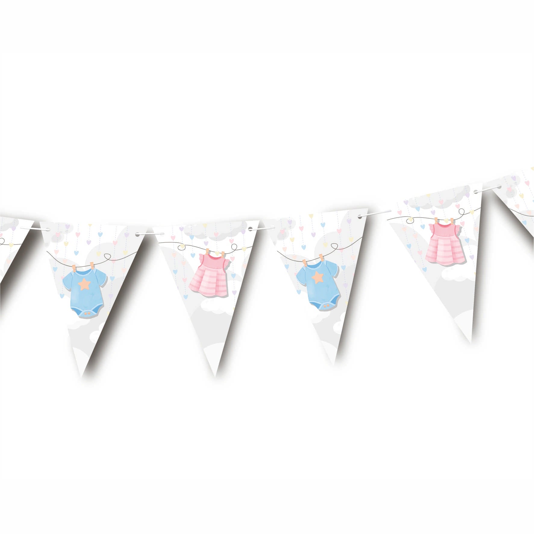 Sfondo Compleanno Sfondo Per Feste Gender Reveal - Banner Rosa E Blu Con Palloncini - 150x100cm - Decorazione Baby Shower Striscione Festa - Foto 11