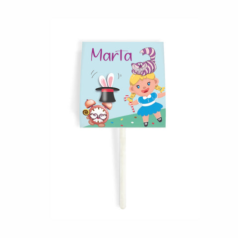 Porta chupa chups tema alice nel paese delle meraviglie Modello codice: PB 22 F