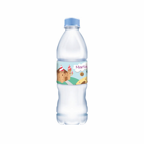 Etichette acqua personalizzate compleanno tema alice nel paese delle meraviglie Modello codice: PB 22 L