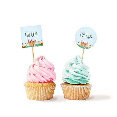 Segnagusti cup cakes articolo tema alice nel paese delle meraviglie Modello codice: PB 22 T