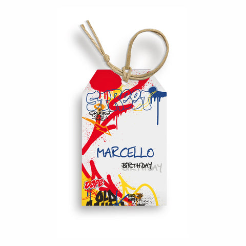 Tag bigliettini per compleanno articolo tema graffiti street art Modello codice: PB 25 S