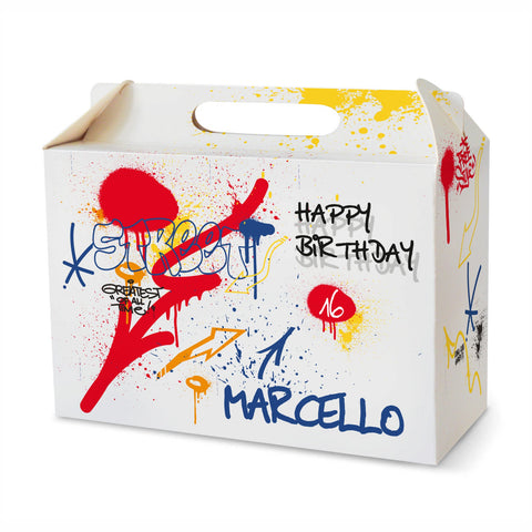 Scatola happy meal articolo tema graffiti street art Modello codice: PB 25 U